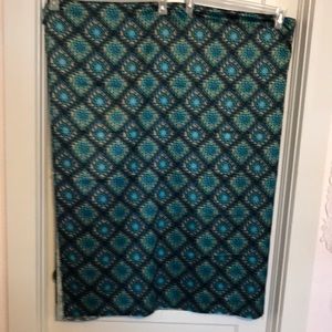 Fabric. Blue Green  Silky Satin Almost 6 Yards X 58 inches  $30. Hand Crafted